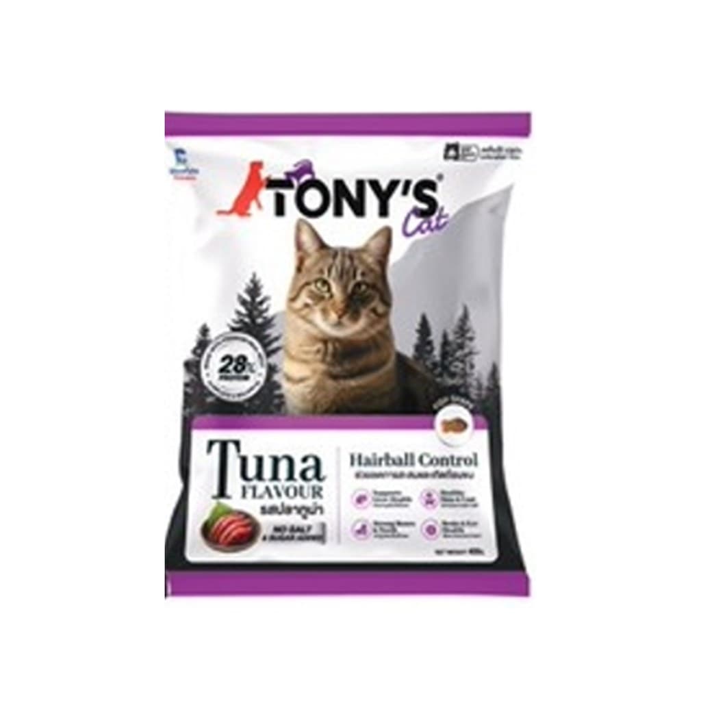 Deenee Cat / TONY'S Cat สูตรลดและเกิดก้อนขน ไม่มีเกลือ ดีต่อไตแมว 400 g. รูปที่ 2