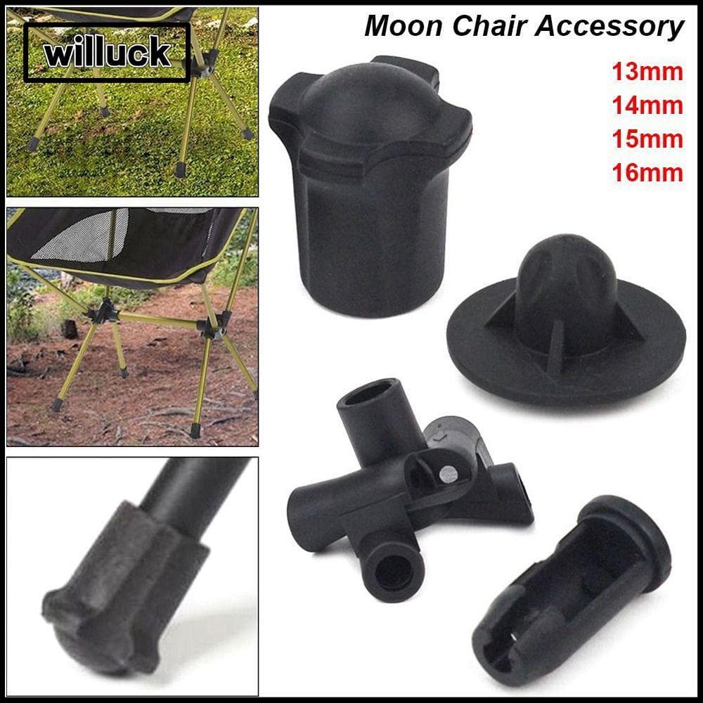 WILLUCK 1 ชุดขาป้องกัน, Anti-sag Universal Moon เก้าอี้อุปกรณ์เสริม,ทนทานสวมใส่ที่ถอดออกได้ Anti-slip เท้าครอบคลุม Joint Plug Camping เก้าอี้อุปกรณ์เสริม รูปที่ 1
