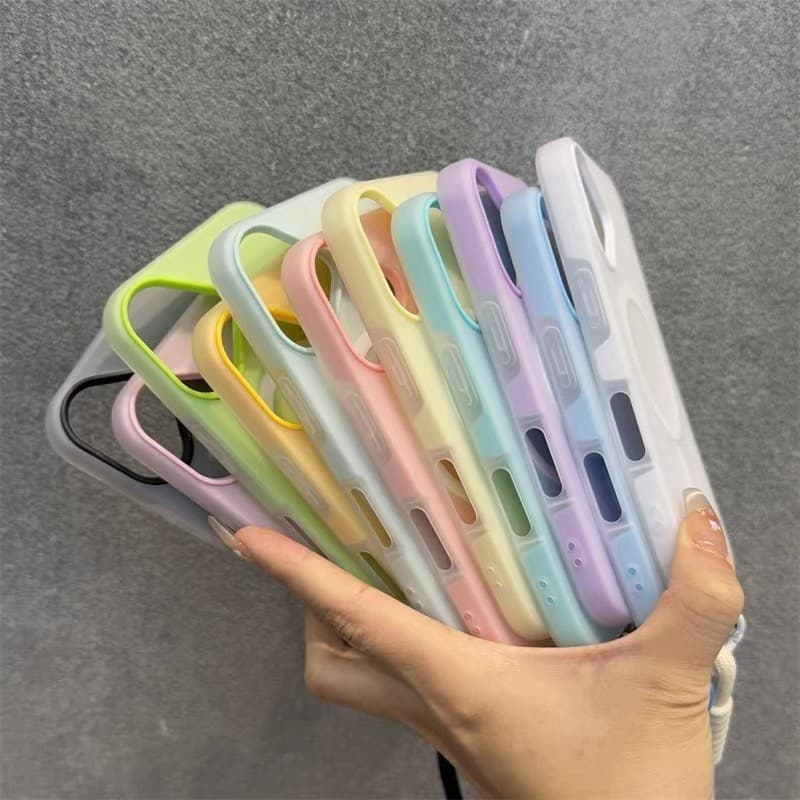 Magnetic 2 in 1 เคสโทรศัพท์มือถือ For Samsung A07 A17 A56 A55 A36 A26 A16 A06 A05S A53 A54 S26 Ultra S25 S24 FE เยลลี่ รูปที่ 9