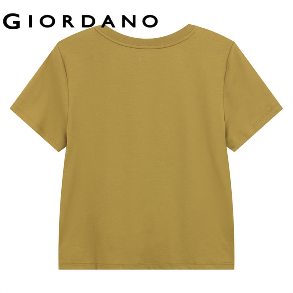 GIORDANO เสื้อยืดผู้หญิง Women's Boyfriend Tee 05325255 รูปที่ 2