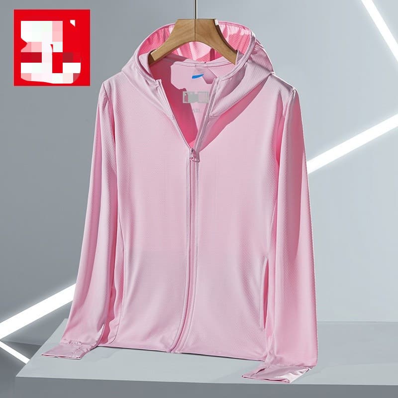 Linke เสื้อกันยูวี UPF50+ เสื้อแจ็กเก็ตแขนยาว มีฮู้ด แต่งซิป ไร้รอยต่อ เหมาะกับใส่เล่นโยคะ ออกกําลังกาย สําหรับผู้หญิง รูปที่ 2