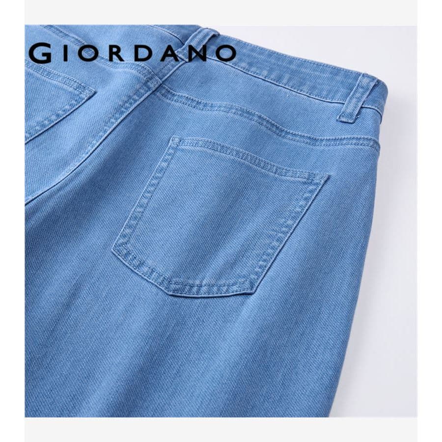 GIORDANO WOMEN Five-pocket mid rise jeans 13416336 รูปที่ 8
