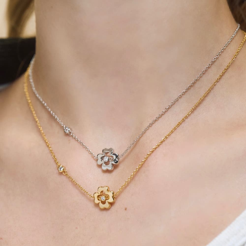 YVIS Meadow Brass Necklace - Lucky Charm Collection รูปที่ 2