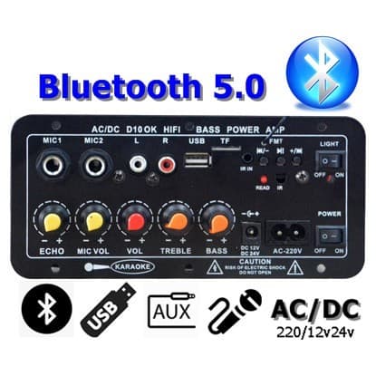 จัดส่งที่รวดเร็ว แอมป์บลูทูธ แอมป์จิ๋ว เครื่องขยายเสียง 900w 2ch บลูทูธ usb ฟังชั้นครบ โมแรงๆ รูปที่ 7