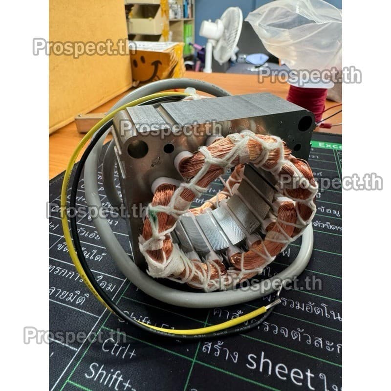 สเตเตอร์พัดลม HATARI ฮาตาริ 18" นิ้ว ตั้งพื้น ตั้งโต๊ะ รู 46MM หนา 25MM มีเทอร์โมฟิวส์ คอยด์พัดลม อะไหล่พัดลม รูปที่ 8