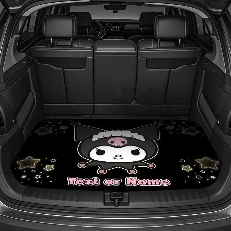 Hellokitty แผ่นรองท้ายรถ ลายการ์ตูนฮีโล่คิตตี้75*100CM กันน้ำ ขัดล้างง่าย ไม่ทิ้งรอย ใช้ได้ทุกฤดู อุปกรณ์เสริมรถ รูปที่ 3