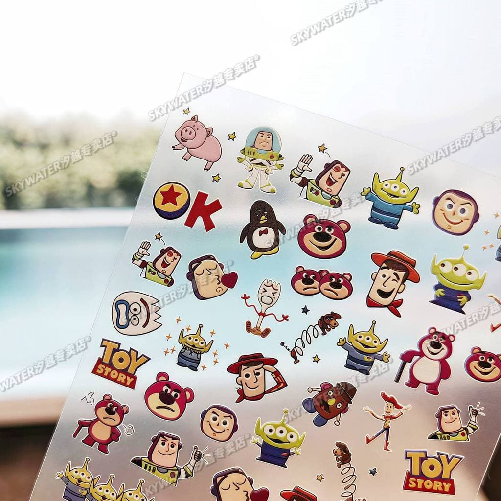 Buzz Lightyear Toy Story diy Letter Keyboard Sticker Keycap Sticker สติ๊กเกอร์แต่งเล็บ Ready Stock Watch Water Cup Sticker รูปที่ 3