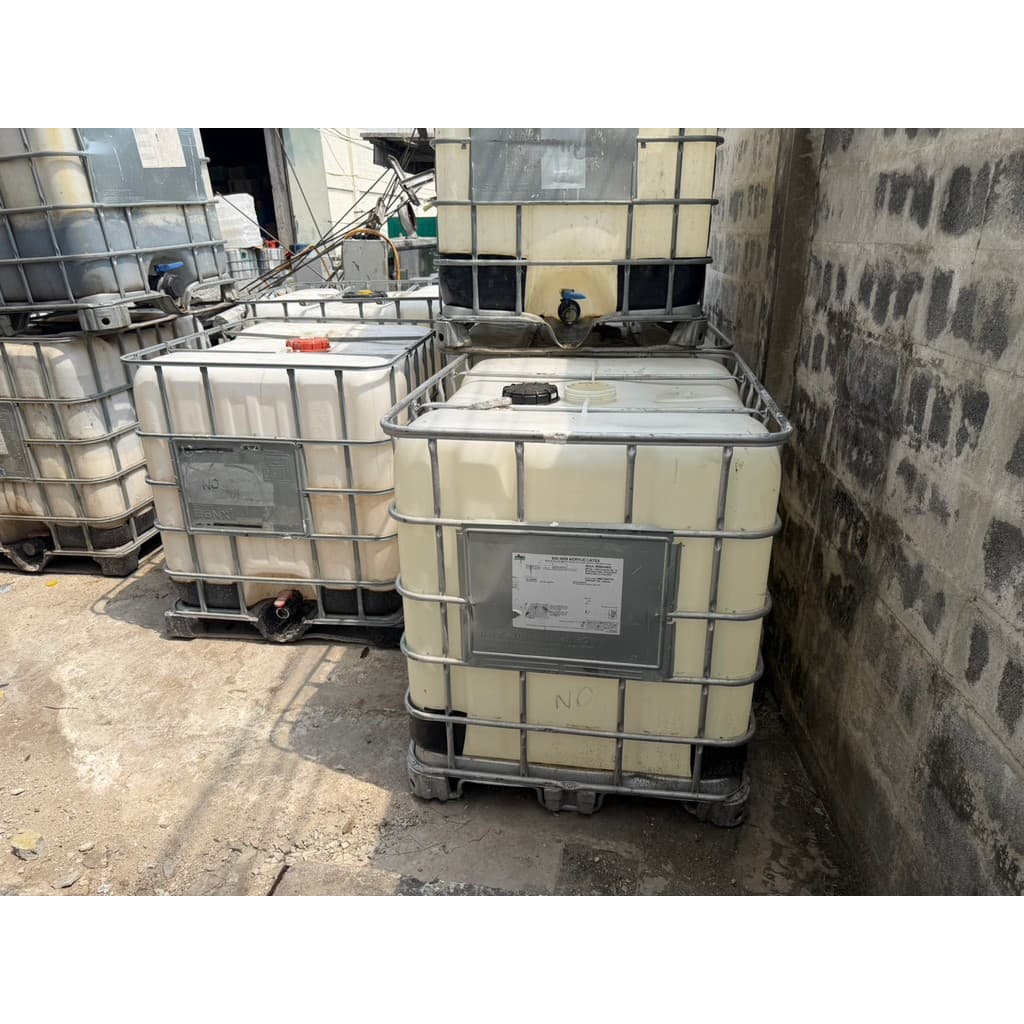 ถัง IBC ยกชุดโครง+ถัง ปริมาณ 1000 ลิตร ถังเบ้าท์ฝาบน ขนาด 6 นิ้ว มีคราบนิดหน่อย ถัง1000ลิตร รูปที่ 3