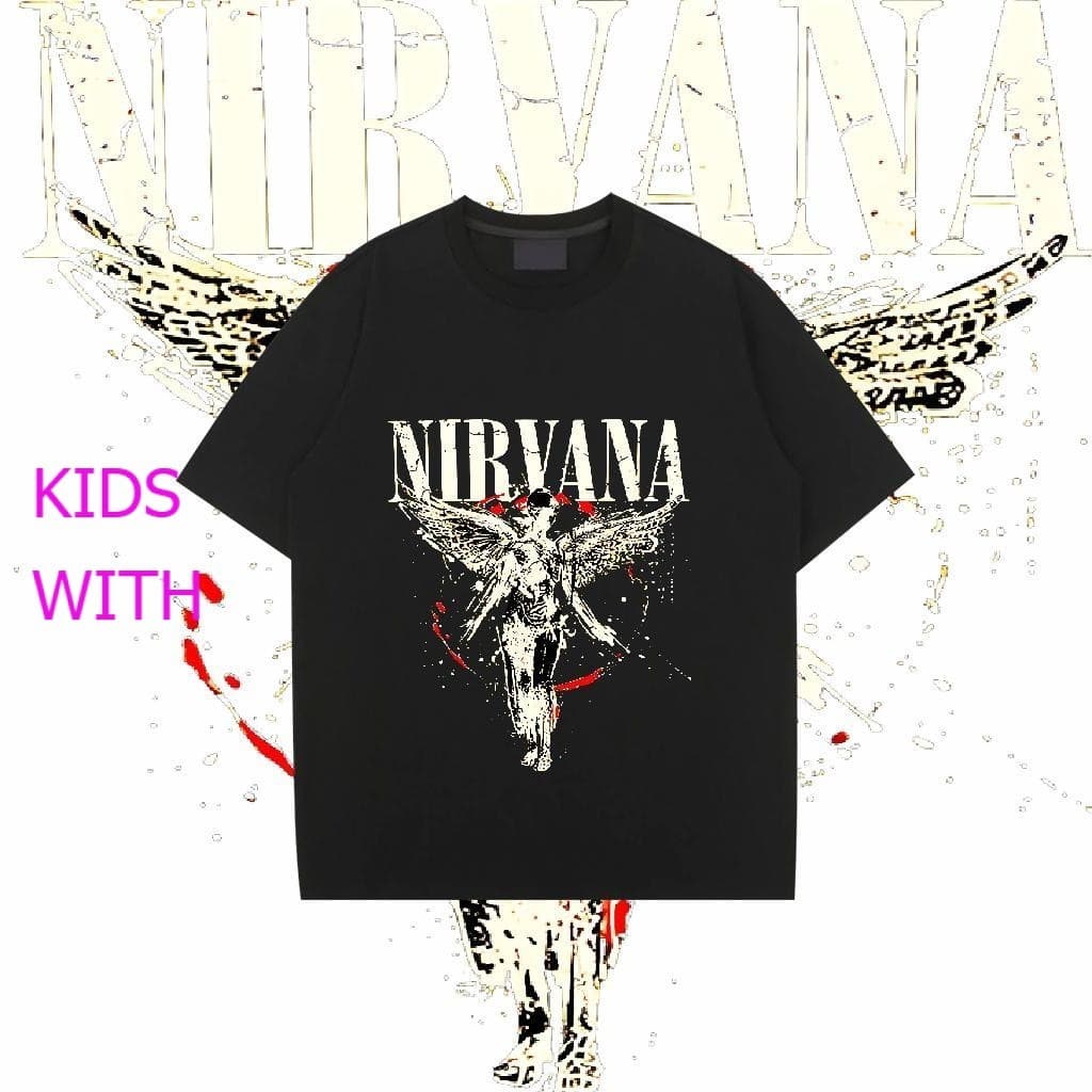 วงดนตรี เสื้อวงลายเท่ๆ ขายถูก ระบายอากาศได้(มีเก็บเงินปลายทางจ้าเสื้อยืดคอกลมเสื้อยืดเด็ก เชิ้ต เด็กผู้ชาย #1448 รูปที่ 4