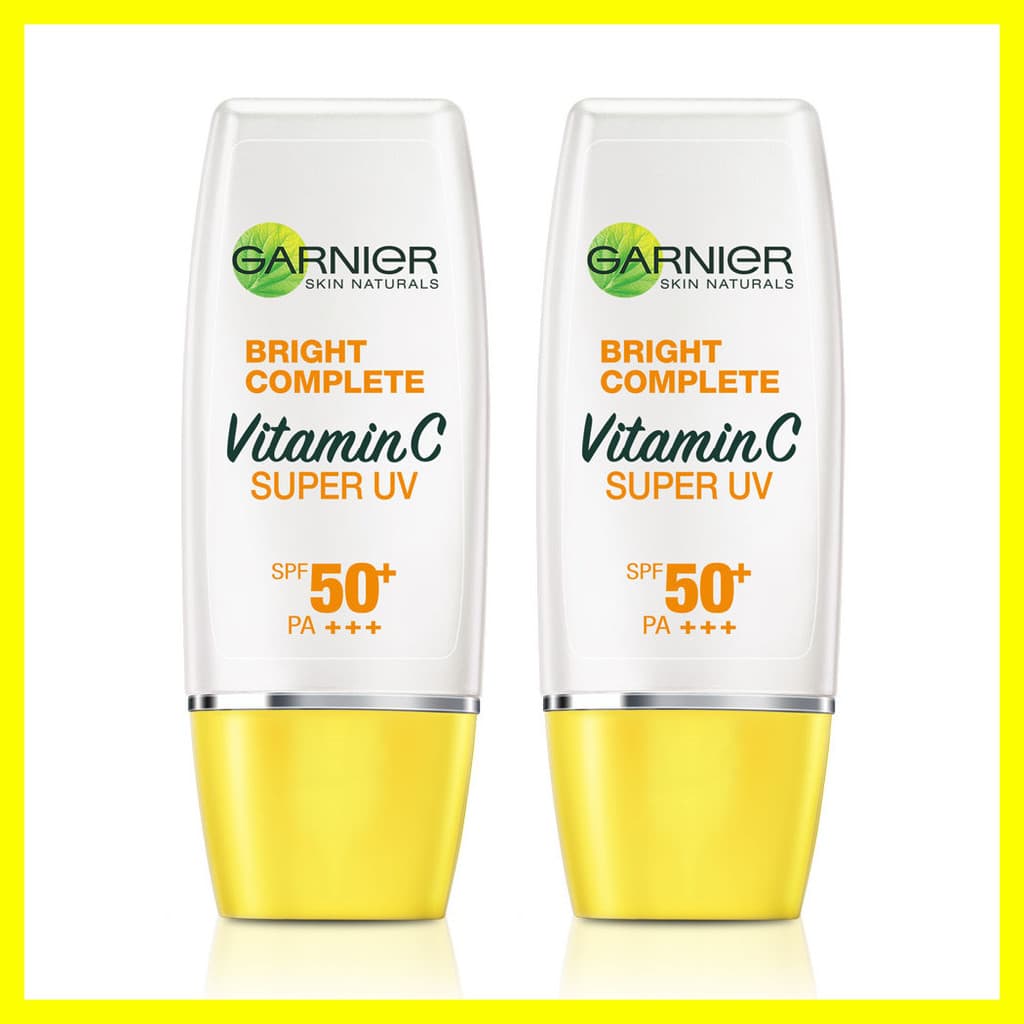 Garnier Bright Complete Super UV Sunscreen Natural SPF50+ PA+++ การ์นิเย่ ครีมกันแดดเนื้อเซรั่ม. รูปที่ 3