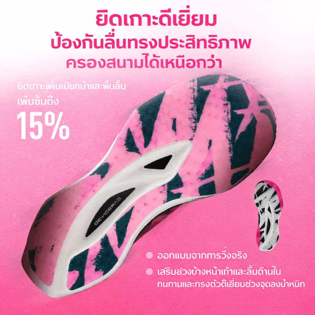 BMAI รองเท้าวิ่งคาร์บอน Unisex Carbon Fly 2 เบา เด้ง พื้นกันลื่น ระบายอากาศ สำหรับมาราธอน ใส่ลำลอง รูปที่ 5