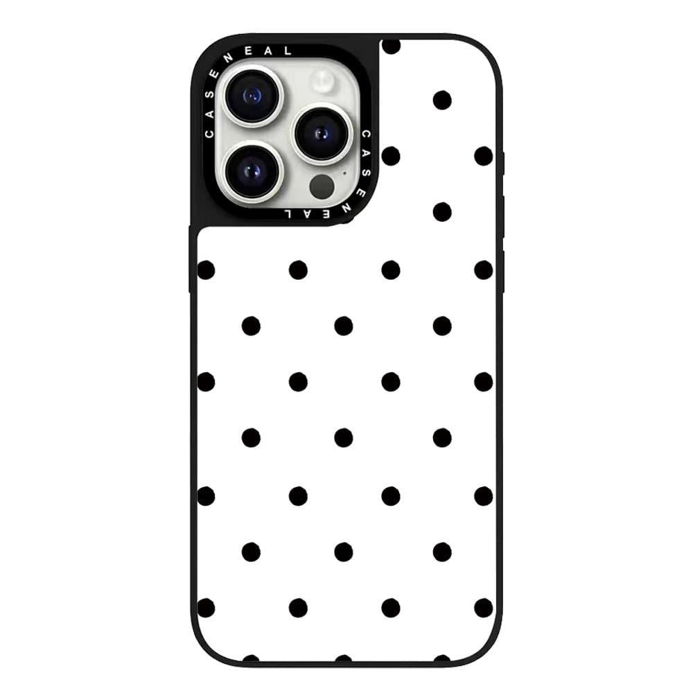 CASENEAL Graffiti จุดสีขาวเคสโทรศัพท์สําหรับiPhone 17 Pro Max 16 ProMax 15Pro 14 Plus 13 12 11 โทรศัพท์กันกระแทกขอบนุ่มฮาร์ดป้องกันกรณี รูปที่ 2