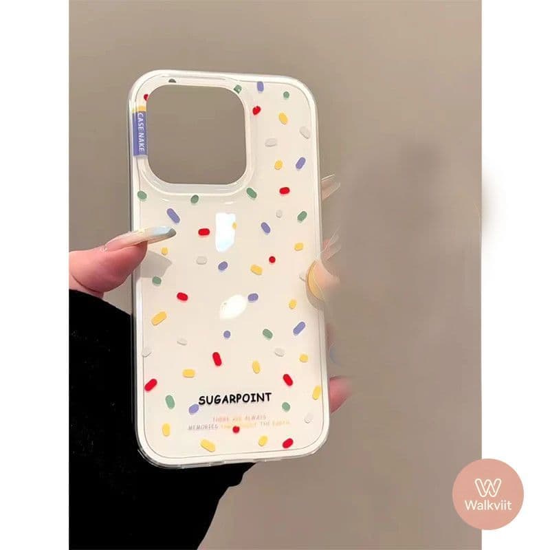 สำหรับ Samsung A56 A17 A06 A15 A05s A05 A03 A24 A16 A14 A13 A20 A22 A50 A04 A20s เคส IMD ลายจุดสีริบบิ้นแฟชั่น รูปที่ 2
