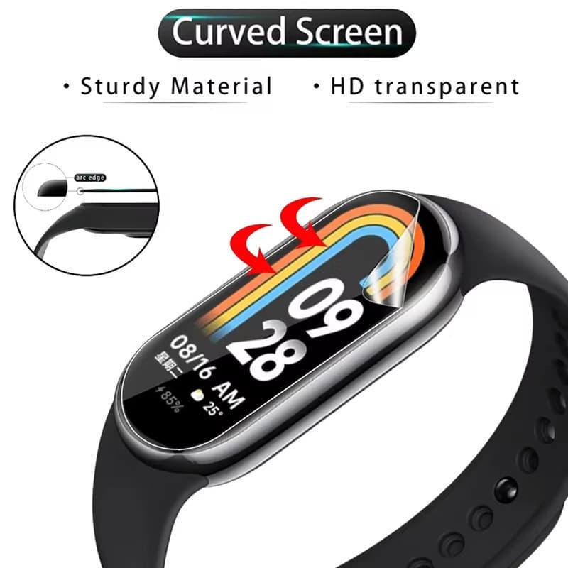 ฟิล์มไฮโดรเจลสําหรับ Xiaomi Smart Band 10 ฟิล์มกันรอยหน้าจอสําหรับ Xiaomi Band10 Clear Cover Films รูปที่ 6