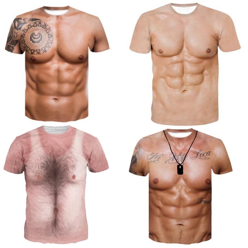 ! เสื้อยืดแขนสั้นผู้ชายลายกราฟฟิก 3D โดดเด่น ทันสมัยและสวมใส่สบายทุกวัน รูปที่ 1