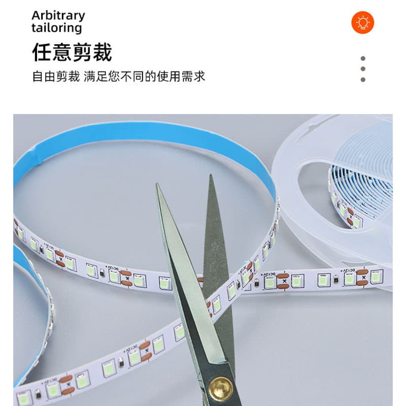 5m ไฟ LED Strip 12V DC 2835 SMD 120LEDs/M Warm White + สีขาว Pixel Strip ยืดหยุ่น LED เทปตกแต่งบ้าน 8 มม.PCB ใหม่ รูปที่ 9