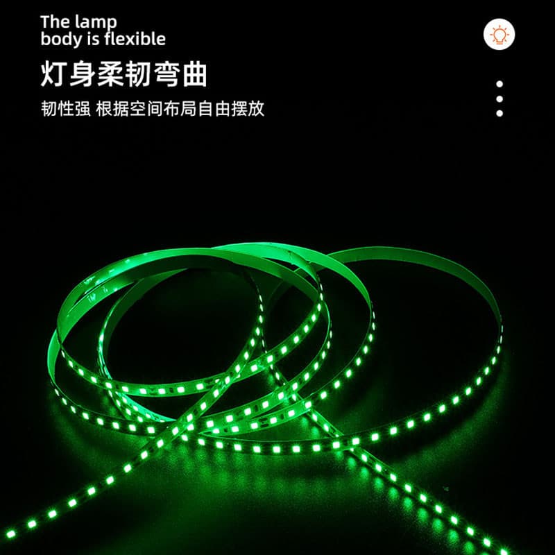 5m ไฟ LED Strip 12V DC 2835 SMD 120LEDs/M Warm White + สีขาว Pixel Strip ยืดหยุ่น LED เทปตกแต่งบ้าน 8 มม.PCB ใหม่ รูปที่ 7