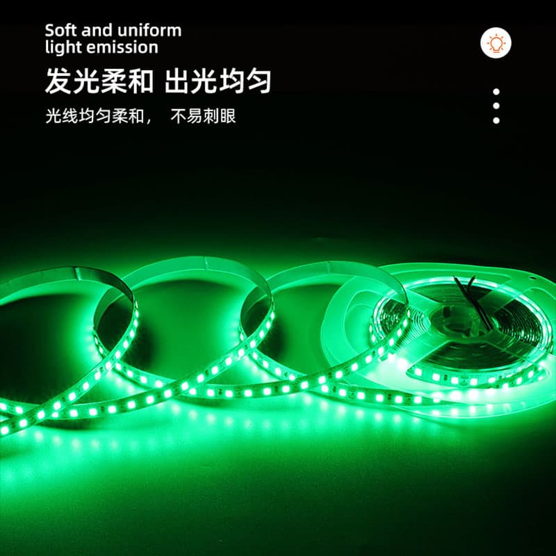 5m ไฟ LED Strip 12V DC 2835 SMD 120LEDs/M Warm White + สีขาว Pixel Strip ยืดหยุ่น LED เทปตกแต่งบ้าน 8 มม.PCB ใหม่ รูปที่ 8
