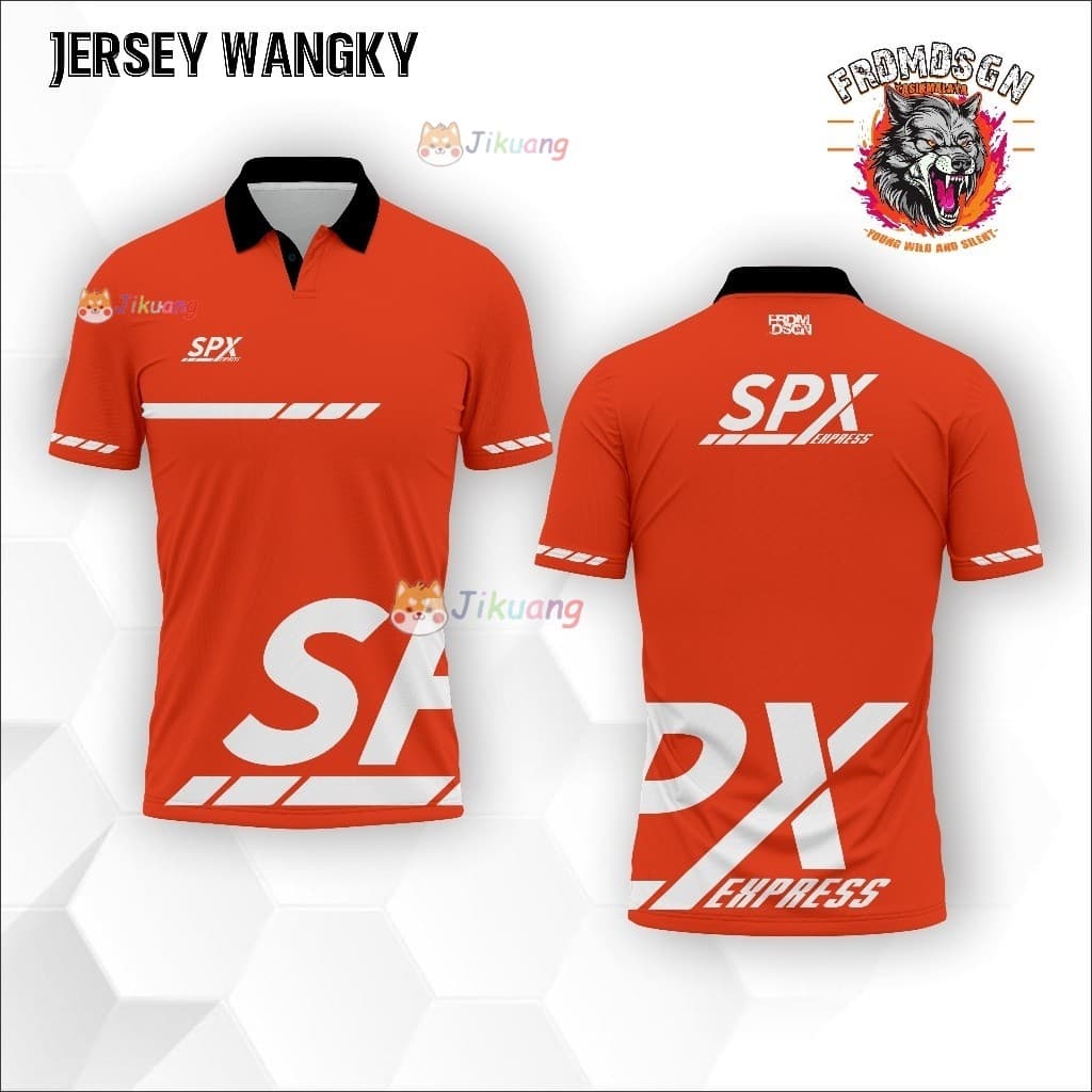 Jual JERSEY WANGY SPX SHOPEE EXPRESS KEMEJA SPX JERSEY POLO รูปที่ 3