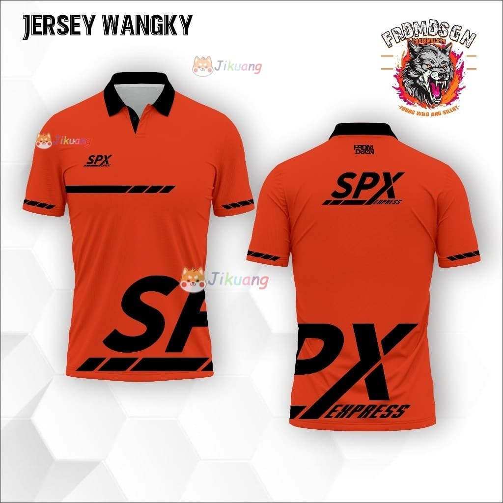 Jual JERSEY WANGY SPX SHOPEE EXPRESS KEMEJA SPX JERSEY POLO รูปที่ 1