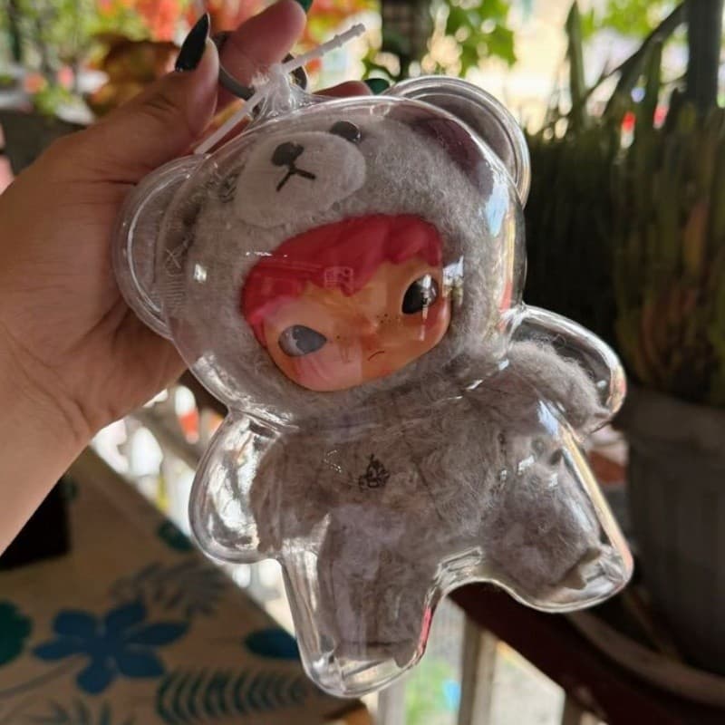 2PCS ป้องกันตุ๊กตาสําหรับ Hirono Road Journal Series ตุ๊กตากันน้ําป้องกันฝุ่นกรณี Lulupig/Hirono ของเล่นตุ๊กตา HD Clear ป้องกันกล่องเก็บ รูปที่ 2