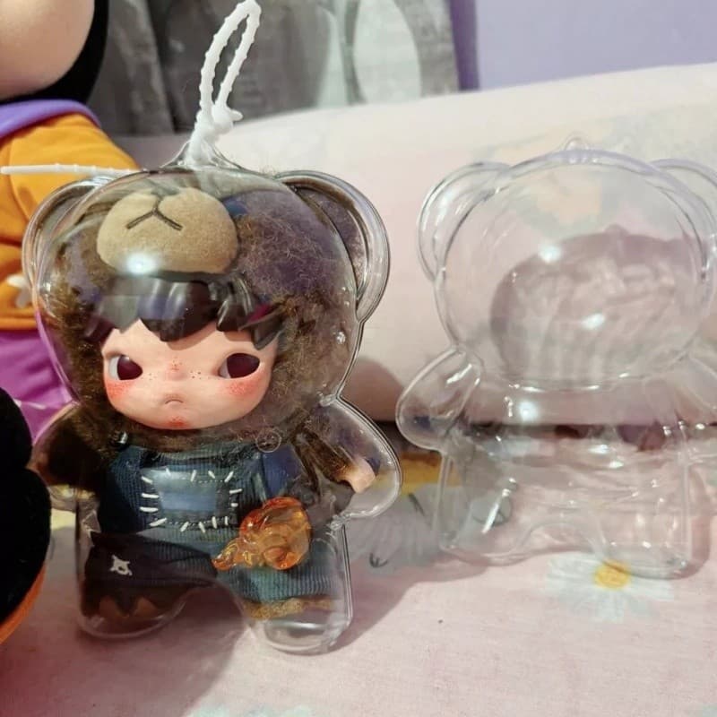 2PCS ป้องกันตุ๊กตาสําหรับ Hirono Road Journal Series ตุ๊กตากันน้ําป้องกันฝุ่นกรณี Lulupig/Hirono ของเล่นตุ๊กตา HD Clear ป้องกันกล่องเก็บ รูปที่ 6