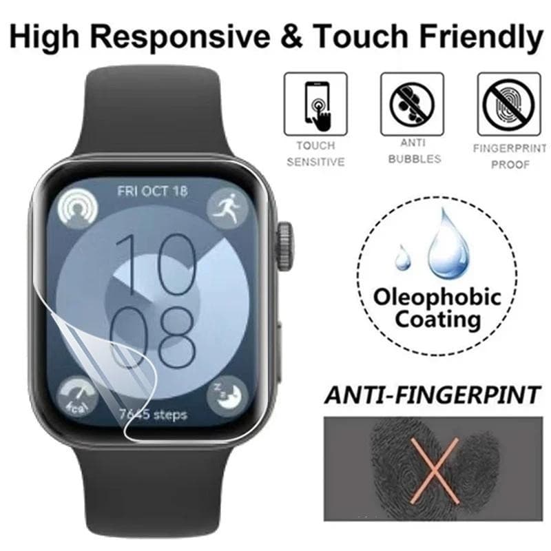 ฟิล์มไฮโดรเจล TPU สําหรับ Huawei Watch Fit 5/5 Pro ฟิล์มกันรอยหน้าจอนาฬิกา รูปที่ 2