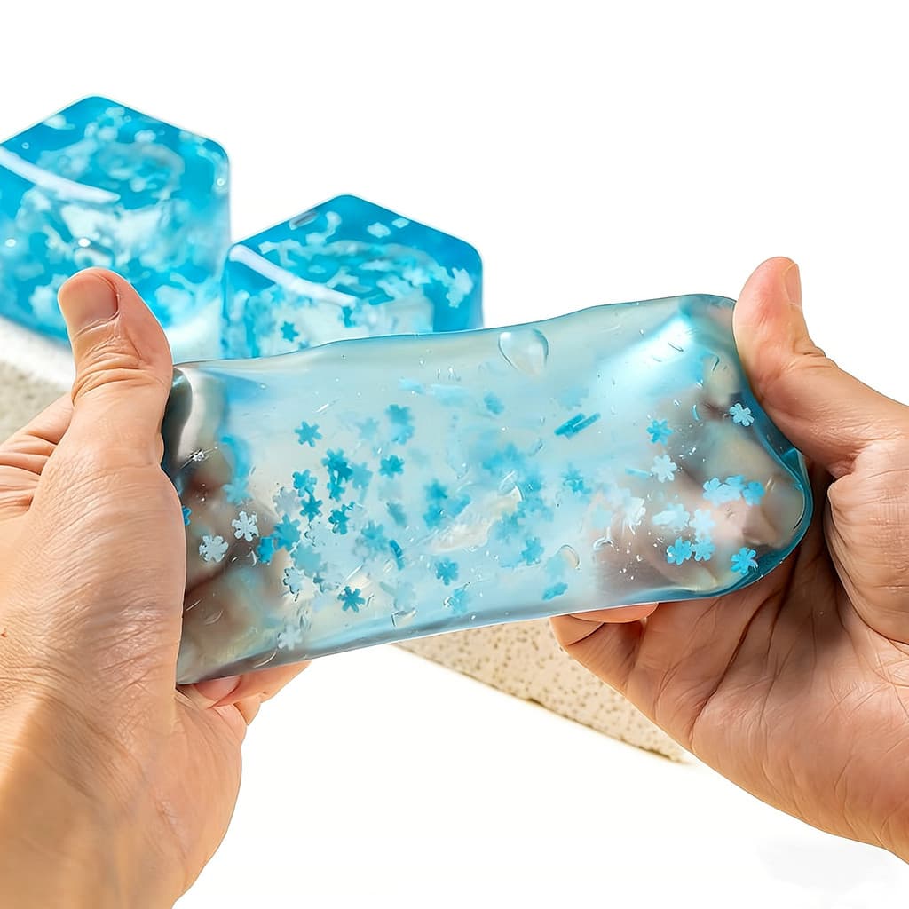 NeeDoh ตลก Slime Octopus ตุ๊กตาบีบของเล่นที่มีสีสันน่ารัก Soft Squish Sensory Cube สํานักงานผ่อนคลายความเครียดบรรเทาของเล่นวันหยุดของขวัญ รูปที่ 7