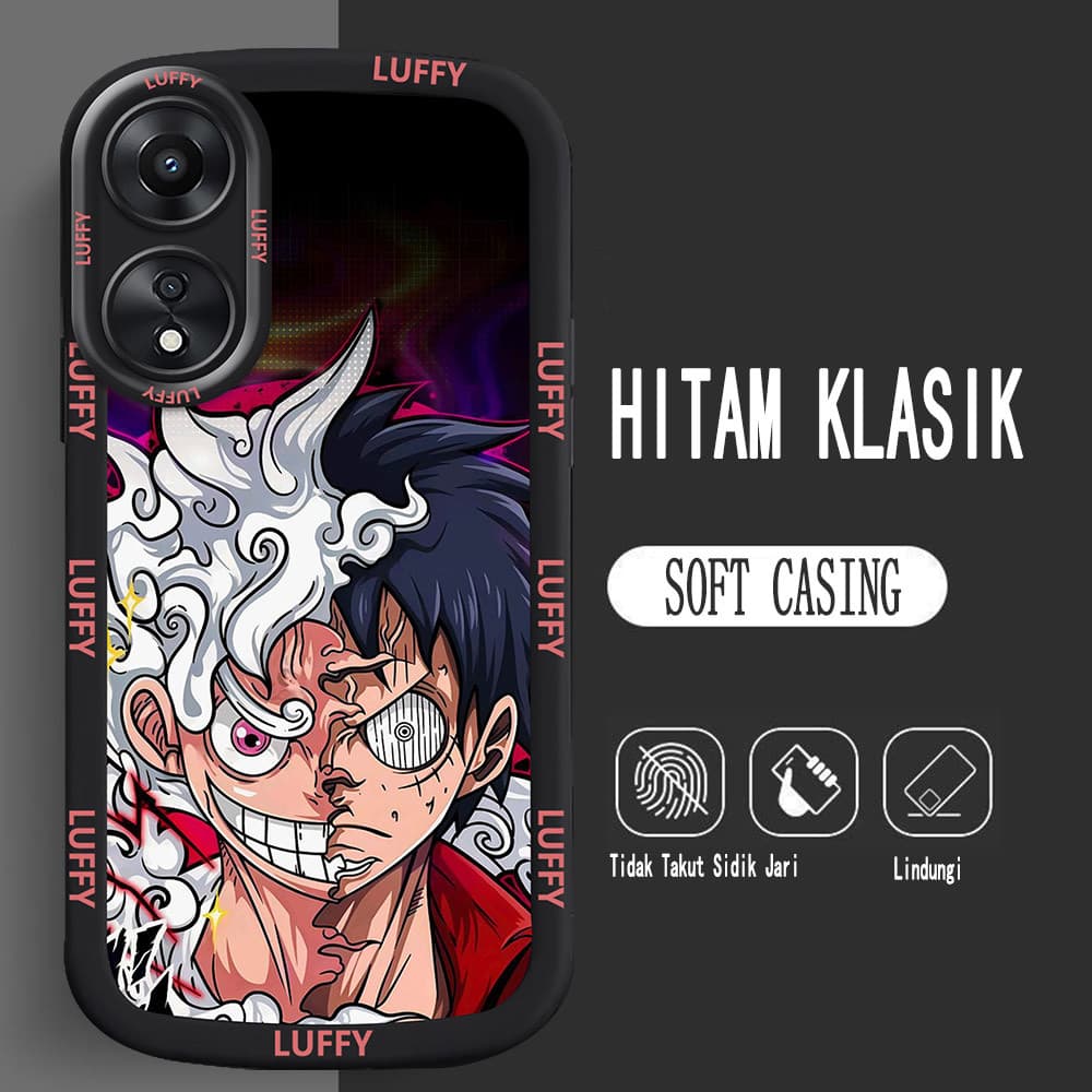 อ่อนนุ่มเคสโทรศัพท์หรับ OPPO A18 A38 A17 A78 A58 5G M5 One Piece รูปที่ 4