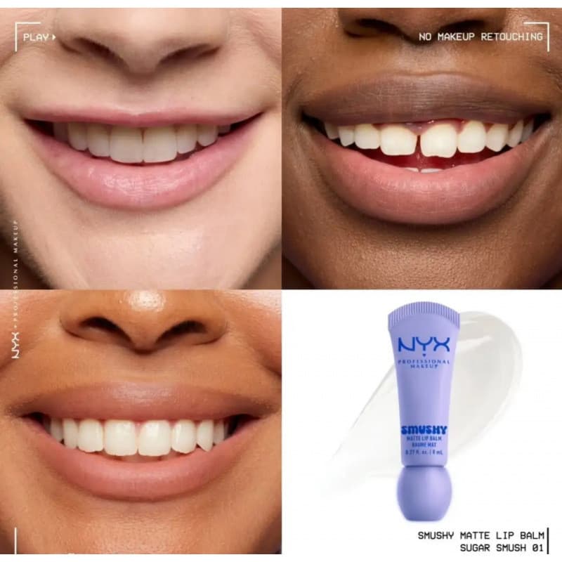 NYX ลิปบาล์มและผลิตภัณฑ์ลิปกลอสรุ่นใหม่ Smushy Matte Lip Balm รูปที่ 6