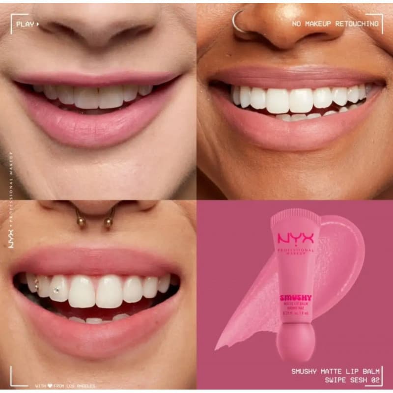 NYX ลิปบาล์มและผลิตภัณฑ์ลิปกลอสรุ่นใหม่ Smushy Matte Lip Balm รูปที่ 7