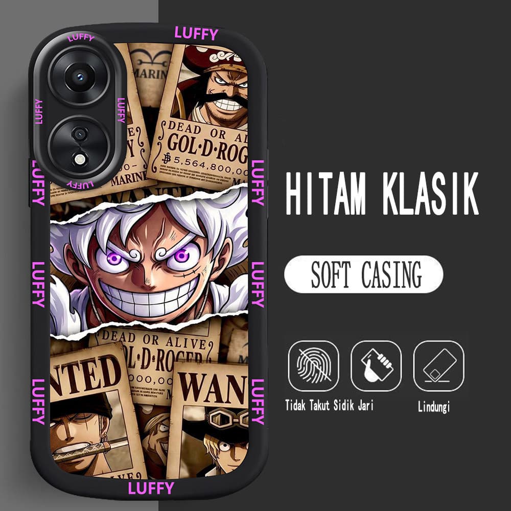 อ่อนนุ่มเคสโทรศัพท์หรับ OPPO A18 A38 A17 A78 A58 5G M5 One Piece รูปที่ 5