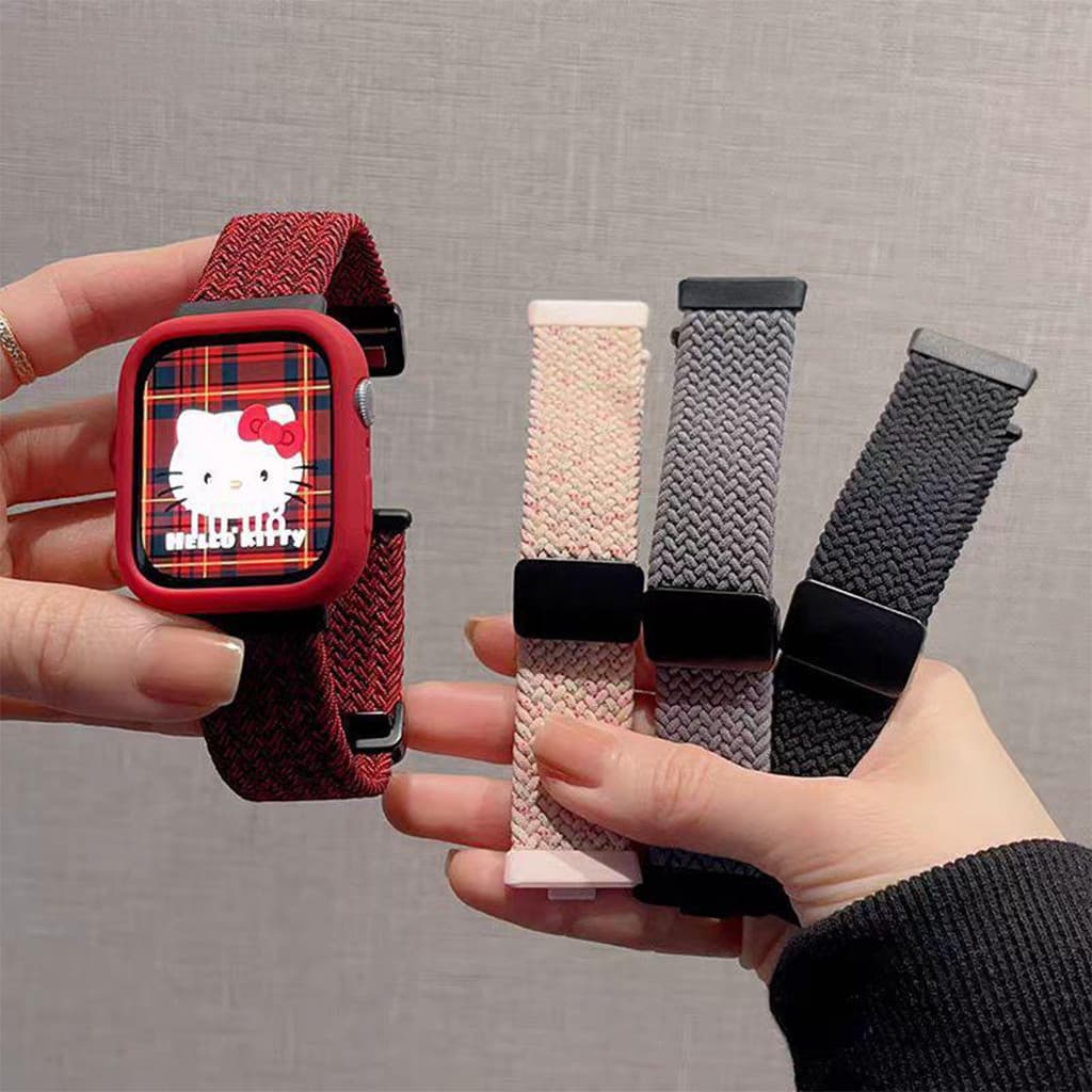 สายไนล่อนถัก for Smart Watch Huawei Watch Fit 5 5 Pro 4 4 Pro 3 หัวข้อมือแม่เหล็กปรับได้กีฬา สายรัดข้อมือสายรัดข้อมือ รูปที่ 2