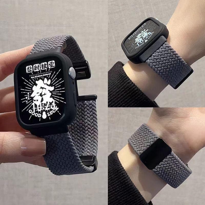 สายไนล่อนถัก for Smart Watch Huawei Watch Fit 5 5 Pro 4 4 Pro 3 หัวข้อมือแม่เหล็กปรับได้กีฬา สายรัดข้อมือสายรัดข้อมือ รูปที่ 4