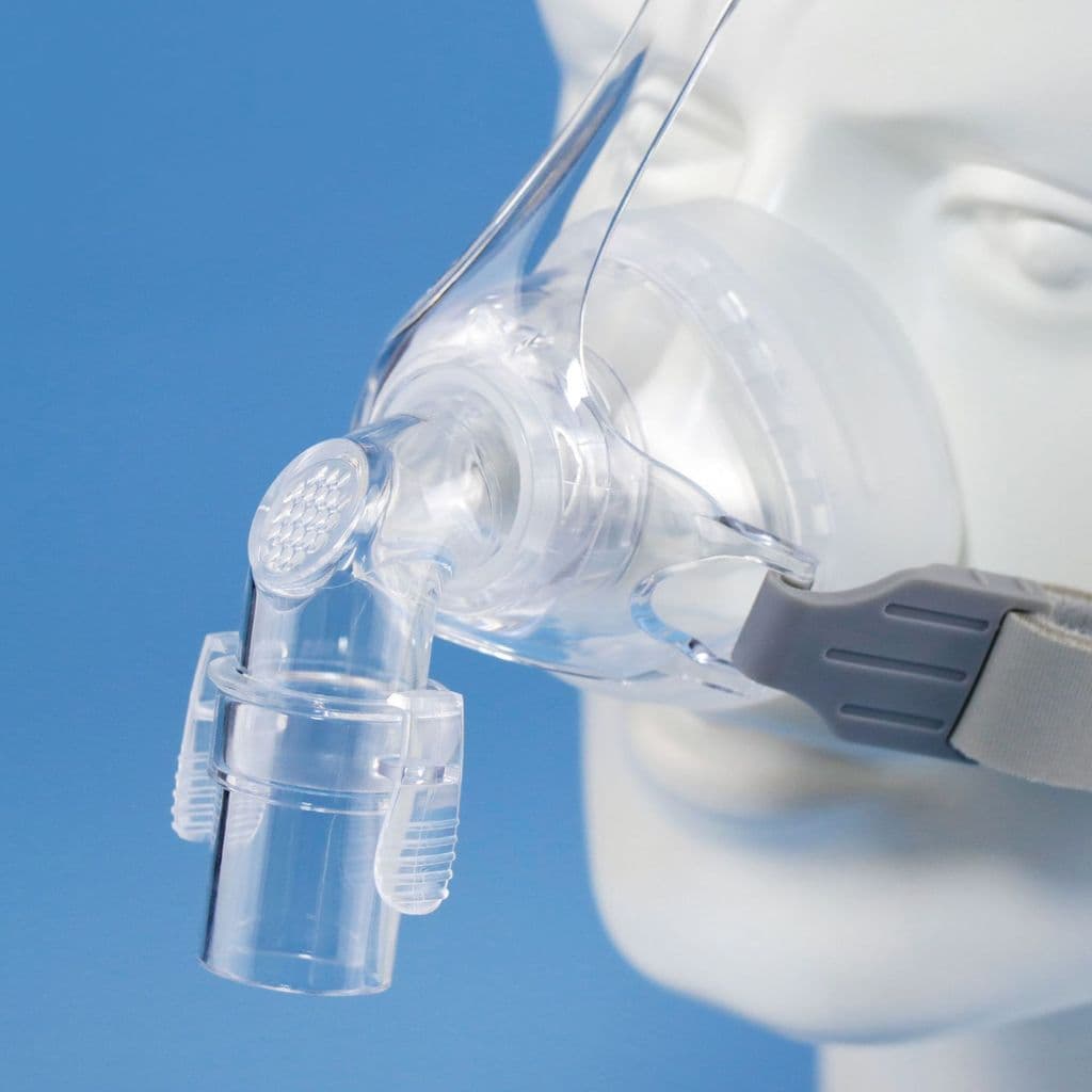 หน้ากากเครื่อง จมูก CPAP mask พร้อมหลอด/หมวก ใช้ซ้ำได้ ครอบเต็ม อุปกรณ์เสริมสําหรับเครื่อง CPAP ส่วนใหญ่ รูปที่ 3
