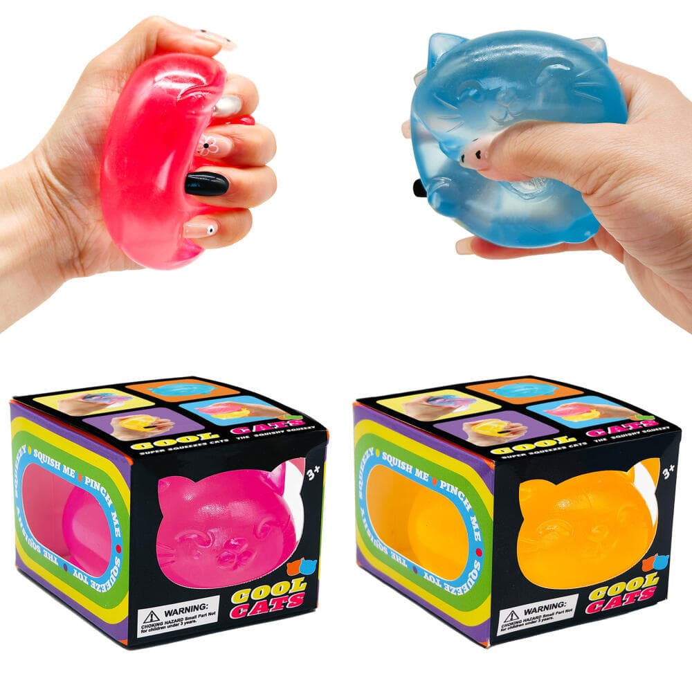 NeeDoh Cat Shape Squishy Maltose Decompression ของเล่นมินิน่ารักปลอดสารพิษของเล่นสนุกบรรเทาความดันผู้ใหญ่เด็กของขวัญวันเกิด รูปที่ 5