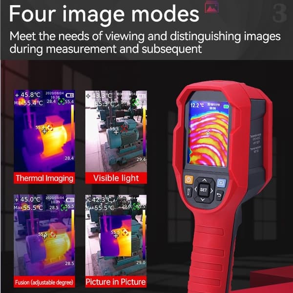 Uni-t UTi260B กล้องถ่ายภาพความร้อนอินฟราเรด 256×192 พิกเซล วัดอุณหภูมิ -15~550°C มีพอร์ต USB รูปที่ 6