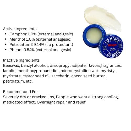 Blistex Lip Balm – Medex / Deep Renewal / Lip Vibrance / Relief Cream / Sensitive / Mint Melon | ริมฝีปากแตก | ให้ความชุ่มชื้น | เอสพีเอฟ | ทินท์ รูปที่ 4