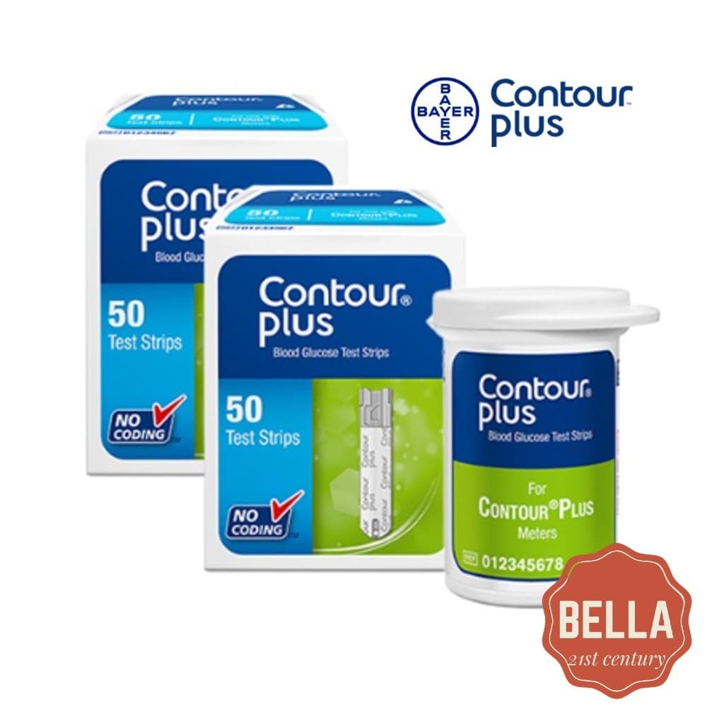 Contour Plus Glucose Test Strips 50 แผ่น รูปที่ 1