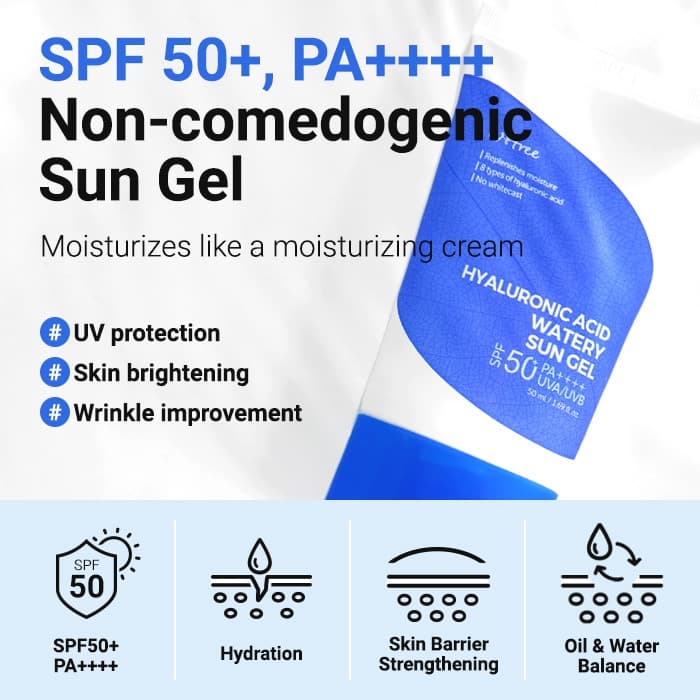 Isntree Hyaluronic Acid Watery Sun Gel 50ml รูปที่ 5