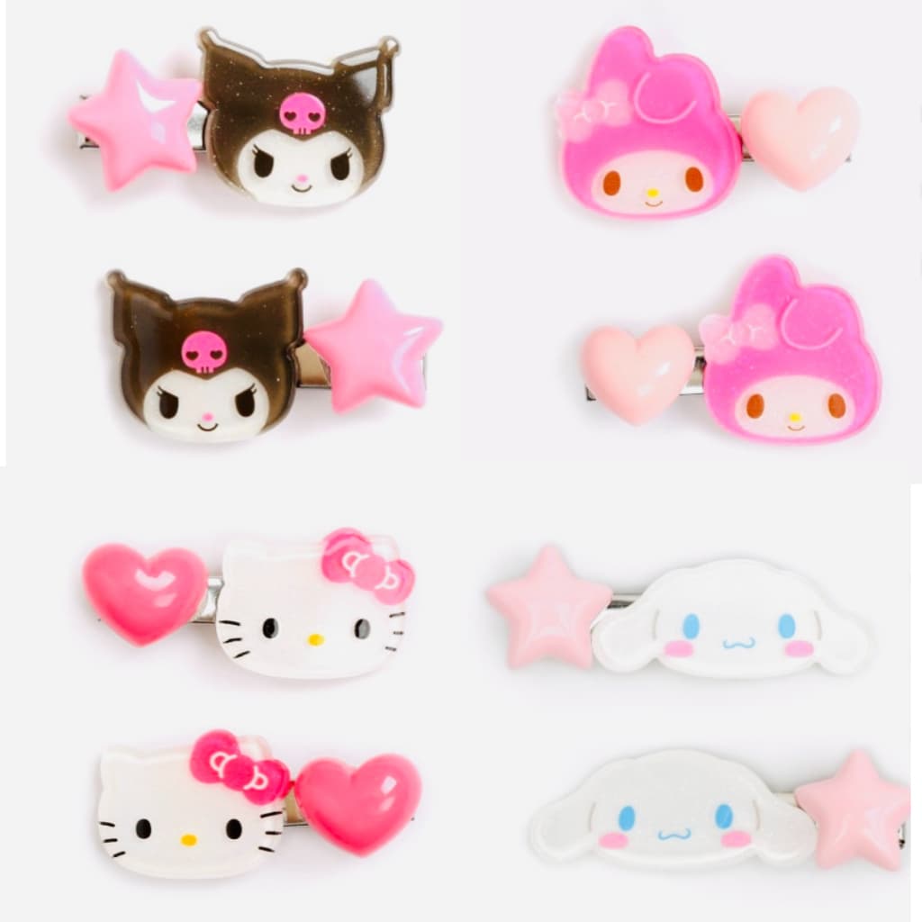 SANRIO กิ๊บติดผมร้อนใหม่นักเรียนสาวหน้าม้าคลิปกิ๊บเครื่องประดับผม/คลิปคุโรมิ/คลิปคิตตี้ รูปที่ 9