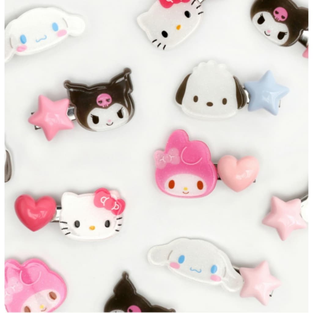 SANRIO กิ๊บติดผมร้อนใหม่นักเรียนสาวหน้าม้าคลิปกิ๊บเครื่องประดับผม/คลิปคุโรมิ/คลิปคิตตี้ รูปที่ 1
