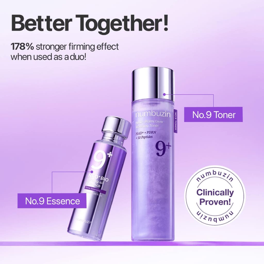 NUMBUZIN No.9+ NAD+ BIO Lifting-sil Essence/PDRN Toner/Retinol Eye Cream/Collagen Eye Patch รูปที่ 5