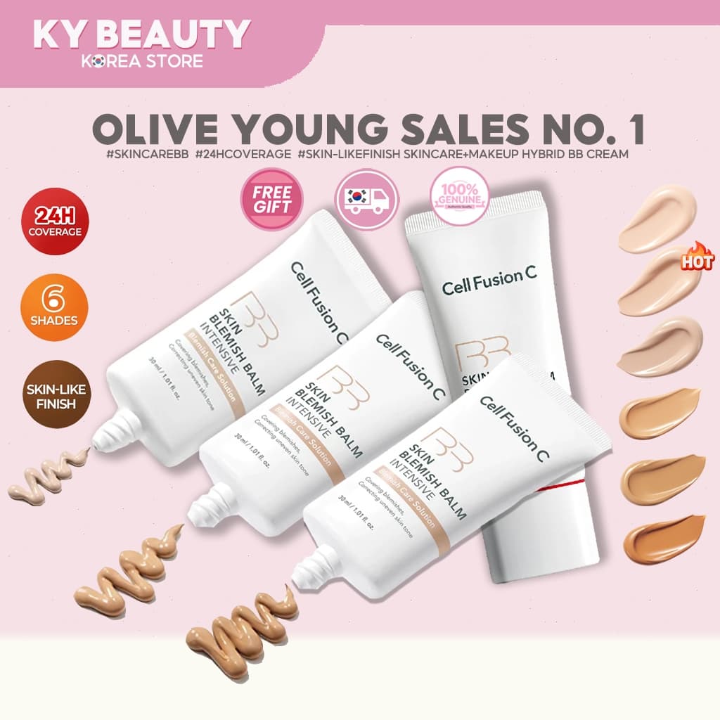 Skin Blemish Balm Intensive BB Cream 30ml 6Colors - Tinted Moisturizer BB Cream รูปที่ 1