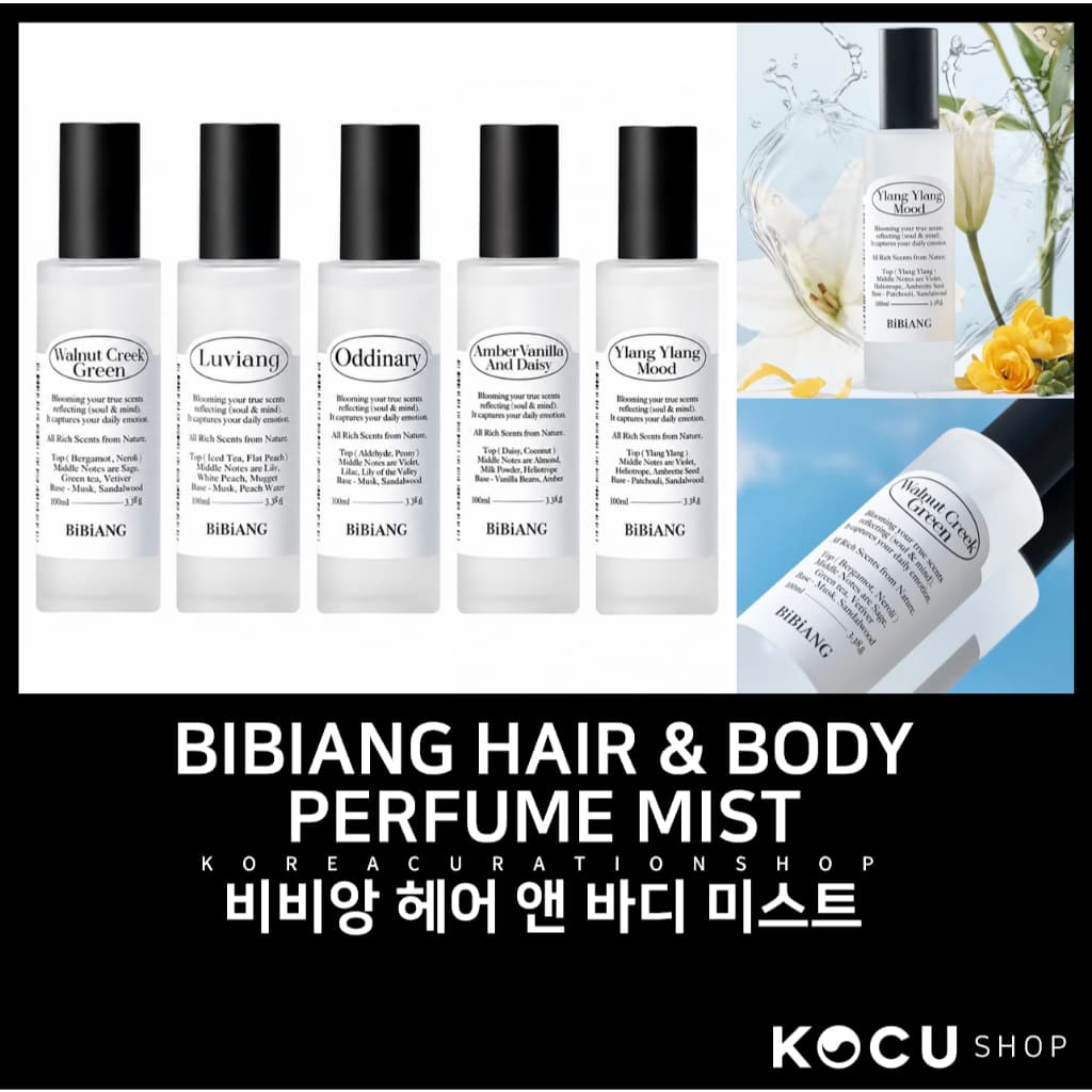 BiBiANG Hair & Body Perfume Mist 100ml | สเปรย์น้ำหอมผมและผิว | Perfumed Body Mist | กลิ่นบางเบา | กลิ่นติดทนนาน รูปที่ 1