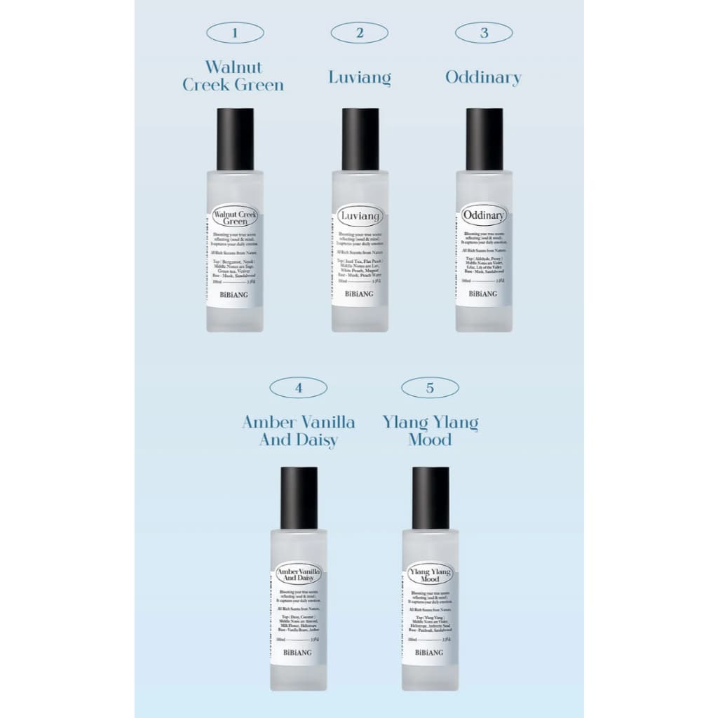 BiBiANG Hair & Body Perfume Mist 100ml | สเปรย์น้ำหอมผมและผิว | Perfumed Body Mist | กลิ่นบางเบา | กลิ่นติดทนนาน รูปที่ 3