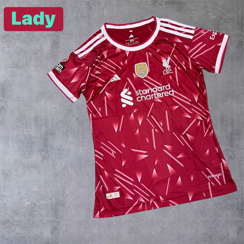 เสื้อบอลเสื้อกีฬาผู้หญิงขนาดฟรีไซร้อกอก32ถึง38ทรงเข้ารูปป้ายห้อยxLผ้านิ่มเย็นใส่สบาย รูปที่ 1