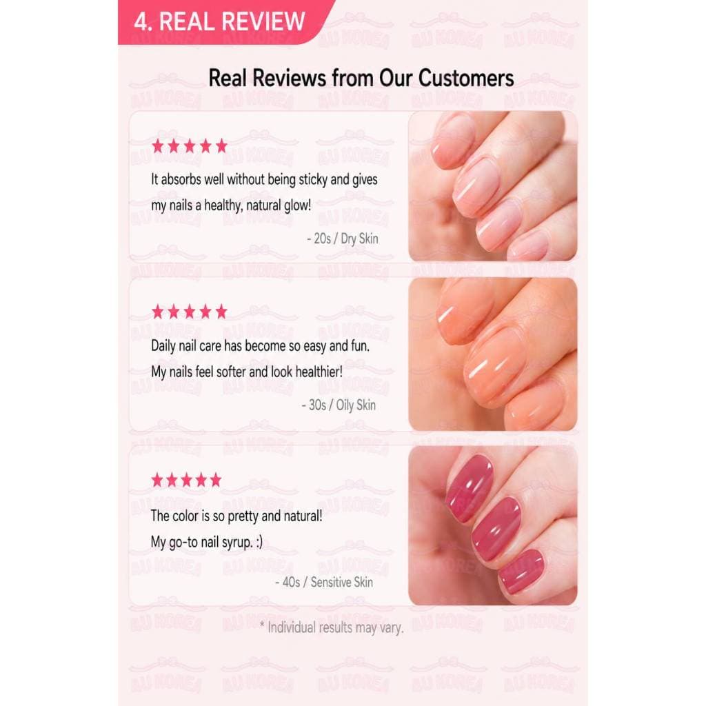 OHORA Glossy & Enhancing Nail Strengthener 15ml – 10 สี / K-BEAUTY รูปที่ 5