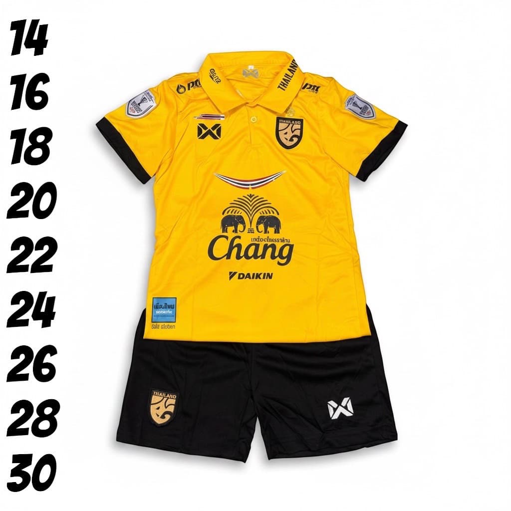 บอลชุดกีฬาเด็กเสื้อพร้อมกางเกงชายแหละหญิงใสได้สีสวยตามภาพถ่ายรูปจากสินค้าผ้านิ่มเย็นใส่สบาย รูปที่ 8