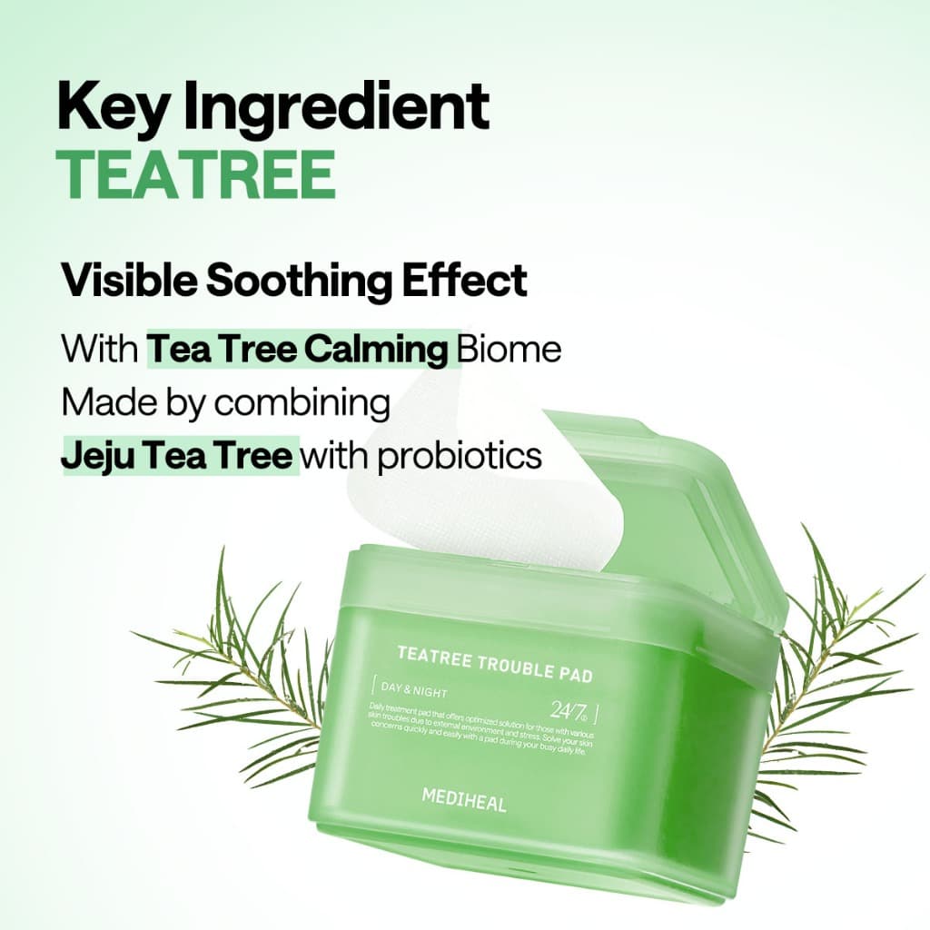 MEDIHEAL Teatree Trouble Toner Pad - แพดลดสิว ขนาดพกพา รูปที่ 3